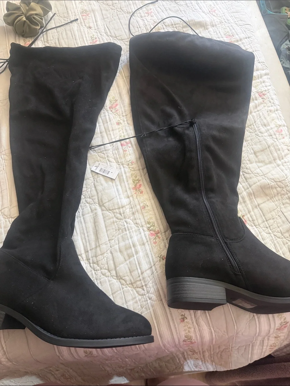 torrid Black Over-The-Knee Zip Boots